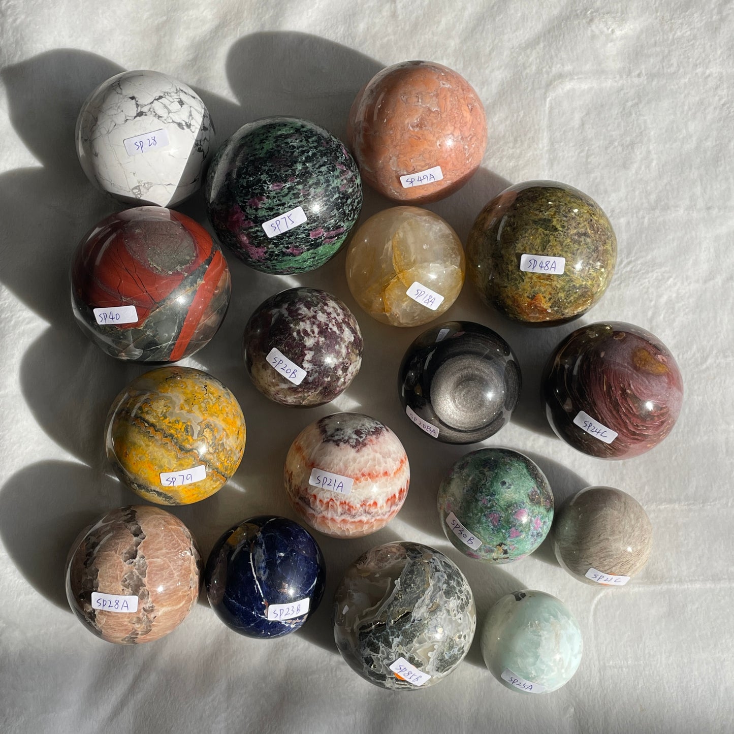 Crystal spheres